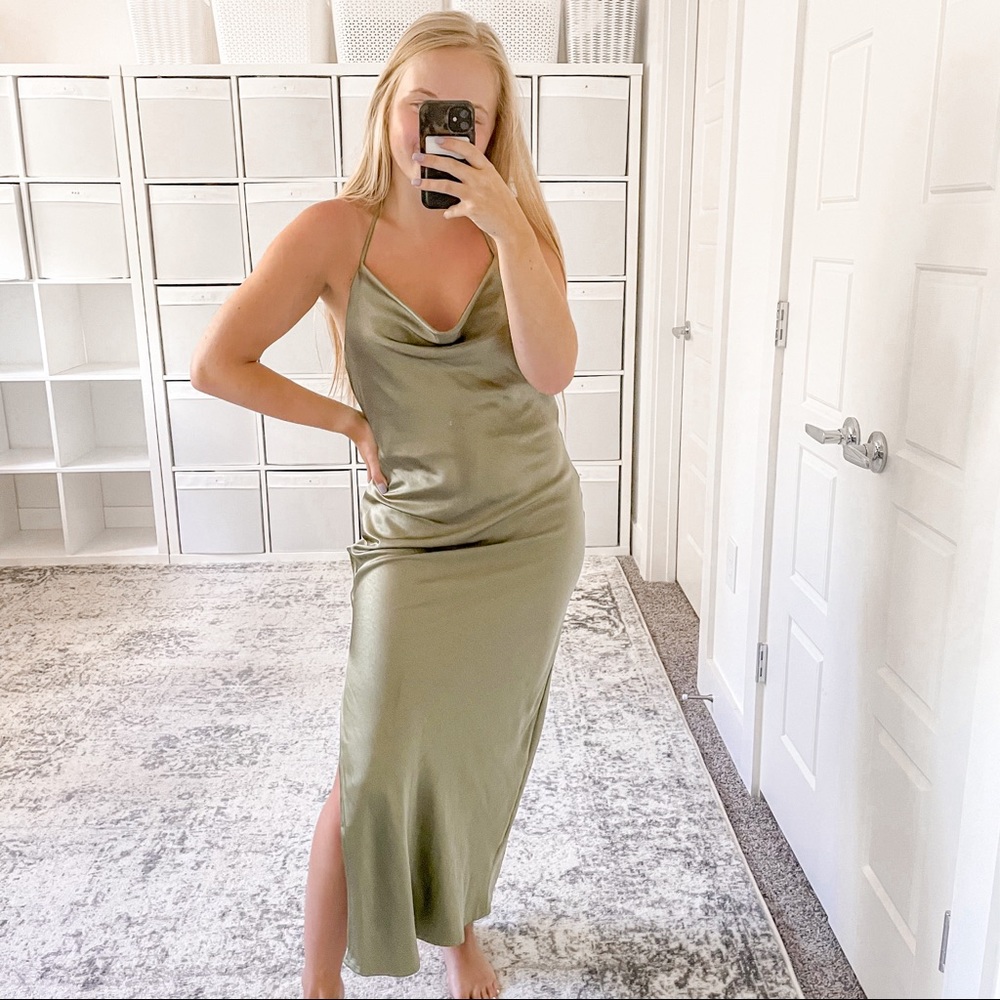 Princess Polly Alissa Midi Dress Green